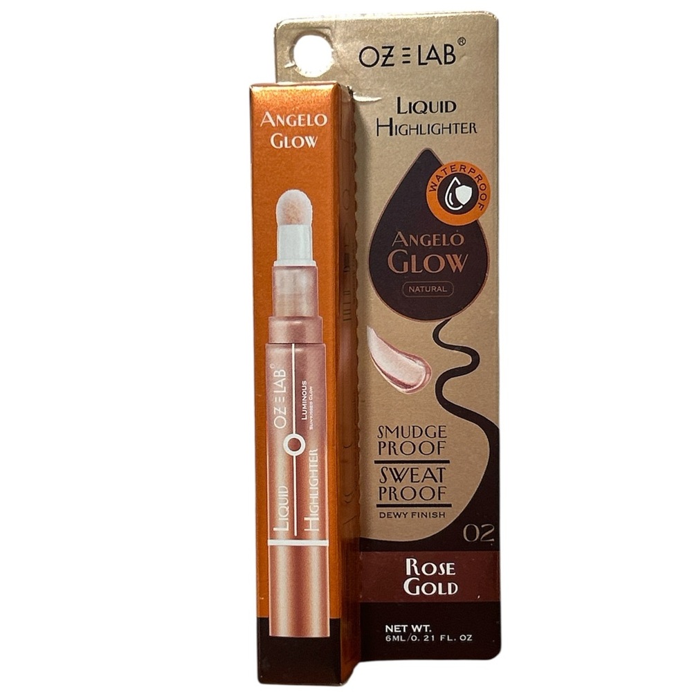 Angelo Glow Liquid Highlighter in Rose Gold